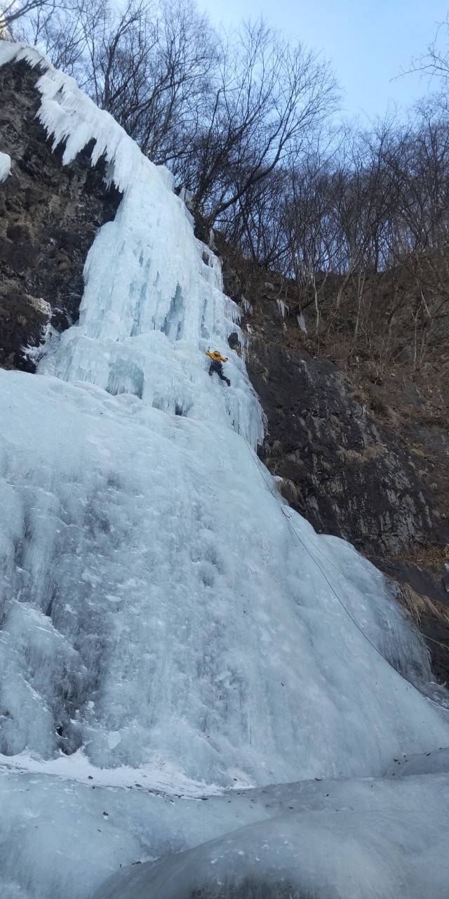 相沢奥壁大氷柱
