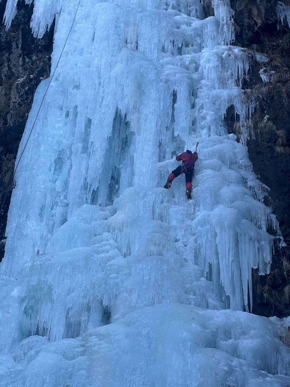 相沢奥壁大氷柱