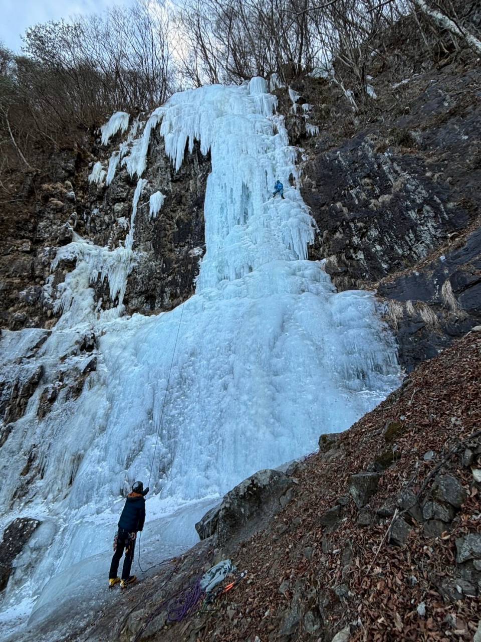 相沢奥壁大氷柱